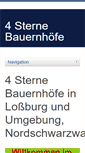 Mobile Screenshot of 4sterne-hoefe.de